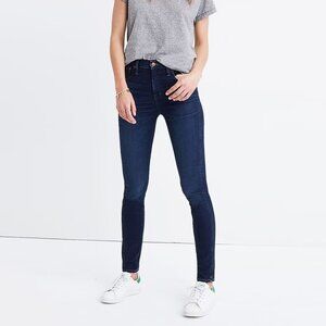 Madewell 10" High-Rise Skinny Jeans Hayes Wash Blue Denim Women's 25 W